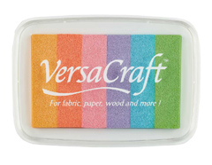 TVK-603 Tinta VERSACRAFT 6 colores opaca Tonos caramelo 95x65mm Almohadilla Tsukineko - Ítem