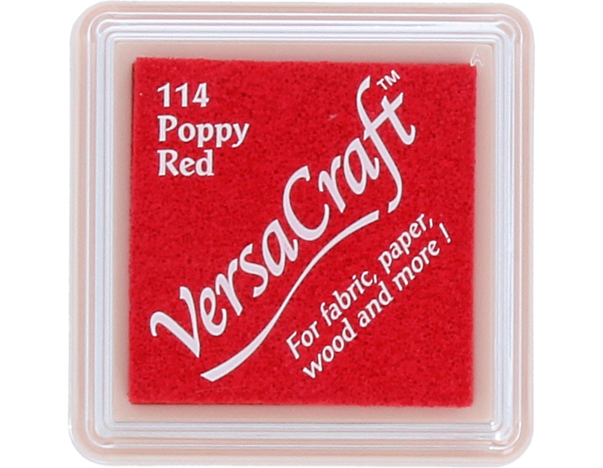 TVKS-114 Tinta VERSACRAFT para textil color rojo amapola Tsukineko