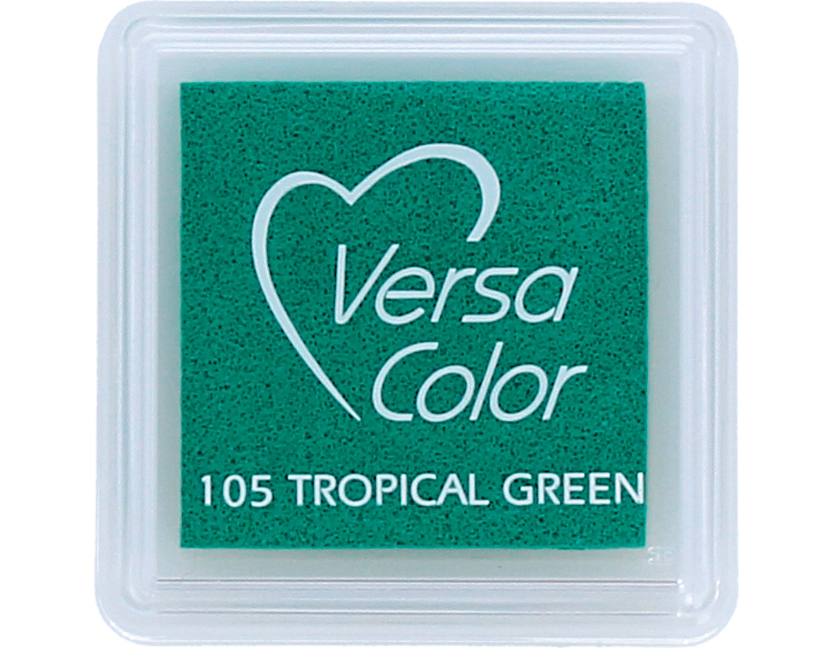TVS-105 Tinta VERSACOLOR color verde tropical opaca Tsukineko