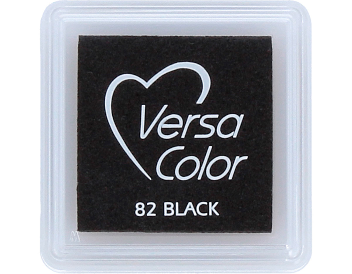 TVS-82 Tinta VERSACOLOR color negro opaca Tsukineko