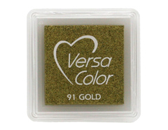 TVS-91 Tinta VERSACOLOR OPACA Oro 33x33mm Almohadilla pequena *Base de aceite Tsukineko - Ítem