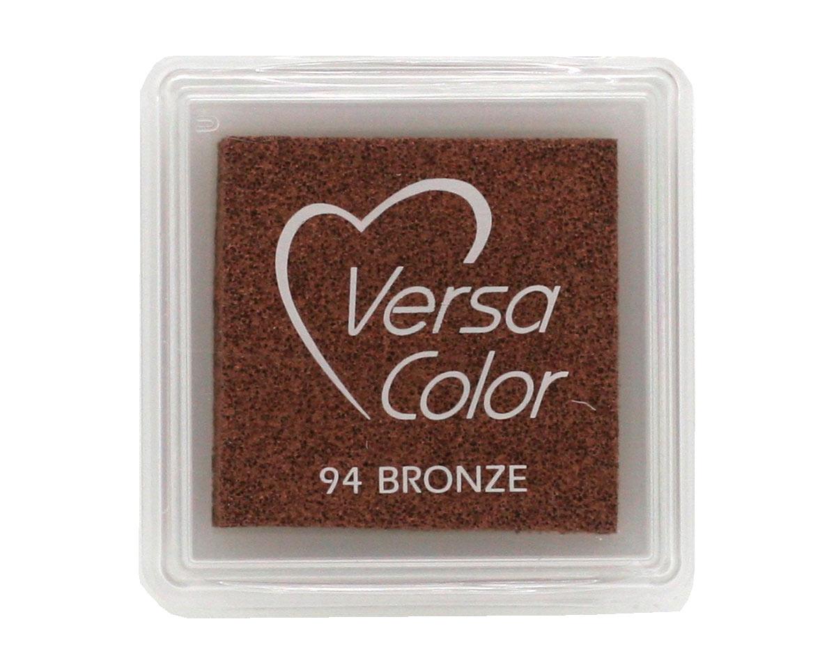 TVS-94 Encre VERSACOLOR OPAQUE Bronze 33x33mm Petit tampon *Base d huile Tsukineko