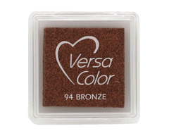 TVS-94 Encre VERSACOLOR OPAQUE Bronze 33x33mm Petit tampon *Base d huile Tsukineko - Article