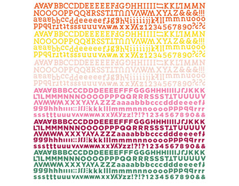 VIV-4766 Pegatinas alfabeto VIVIENNE en hoja Basic Grey - Ítem