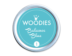 W99001 Tampon encreur Balance Blue diam 38x22mm Woodies - Article