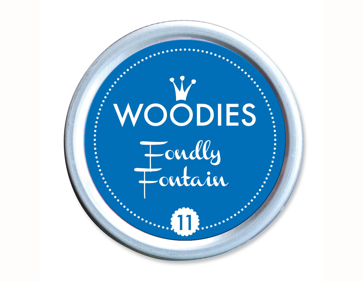 W99011 Almohadilla de tinta Foundly Fontain diam 38x22mm Woodies