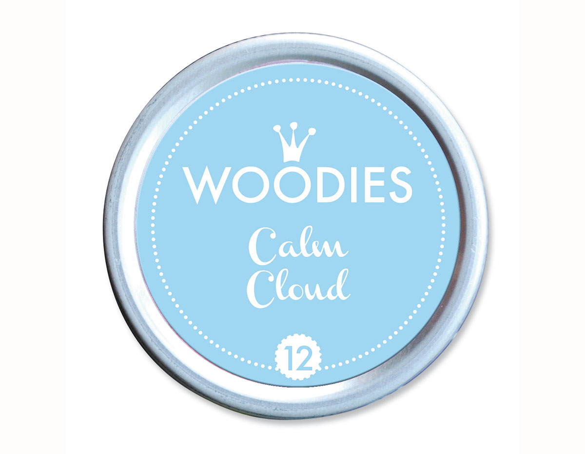 W99012 Tampon encreur Calm Cloud diam 38x22mm Woodies
