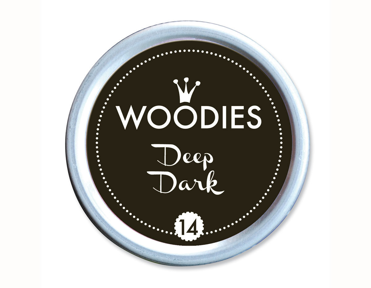 W99014 Almohadilla de tinta Deep Dark diam 38x22mm Woodies