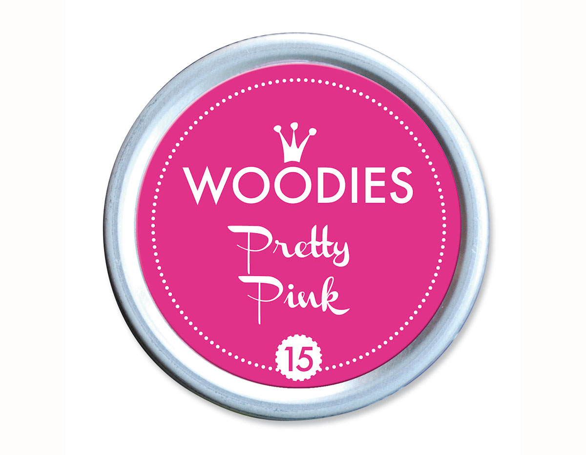 W99015 Almohadilla de tinta Pretty Pink diam 38x22mm Woodies