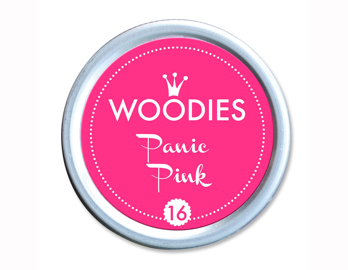 W99016 Almohadilla de tinta Panic Pink diam 38x22mm Woodies