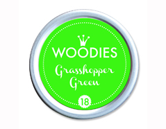 W99018 Almohadilla de tinta Grasshoper Green diam 38x22mm Woodies - Ítem
