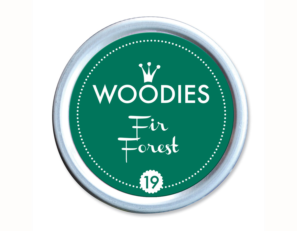 W99019 Almohadilla de tinta Fir Forest diam 38x22mm Woodies