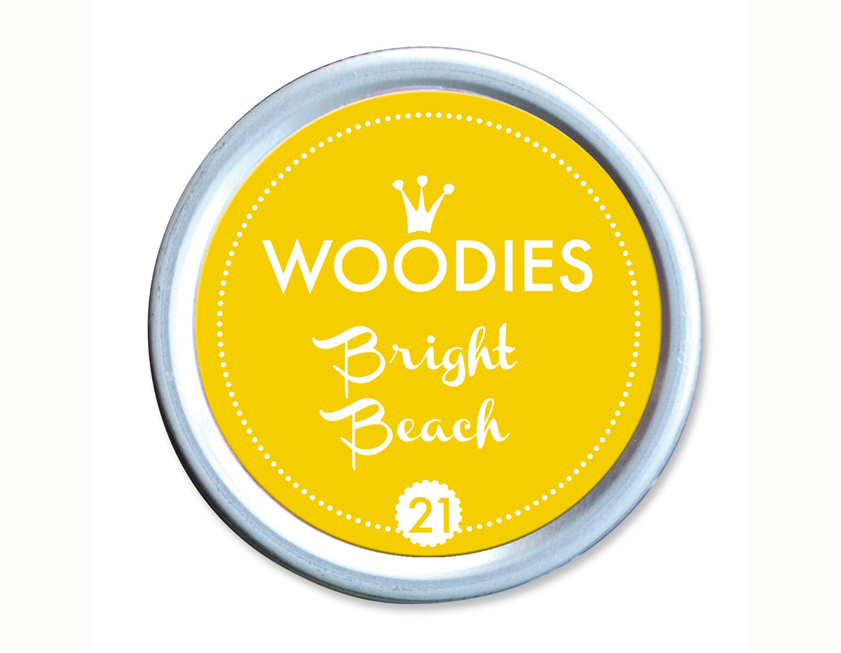 W99021 Almohadilla de tinta Bright Beach diam 38x22mm Woodies