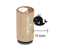 WM1205 Tampon mini en bois et caoutchouc balaine diam 15x25mm Woodies - Article