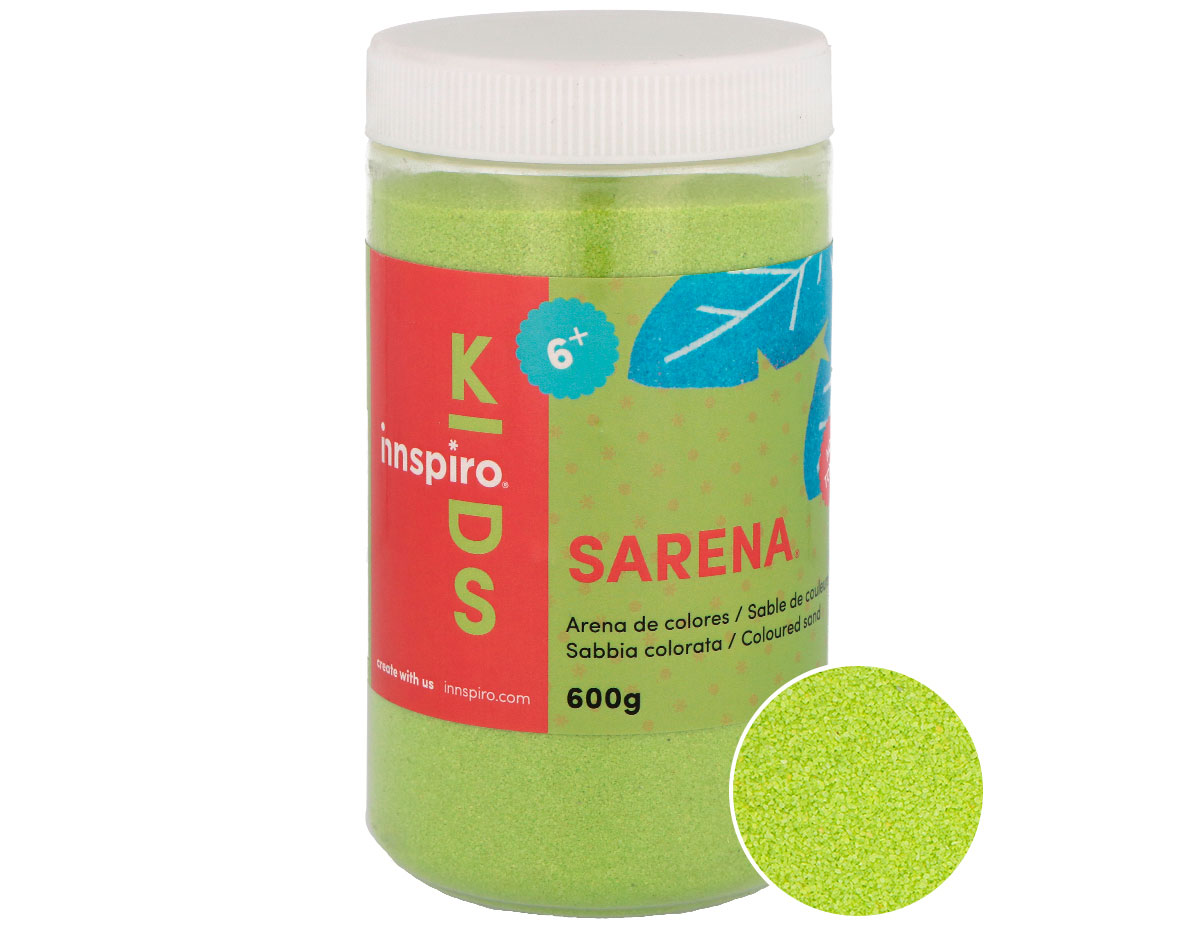 Z1719 Sable de couleurs vert acide 600 Gr Sarena