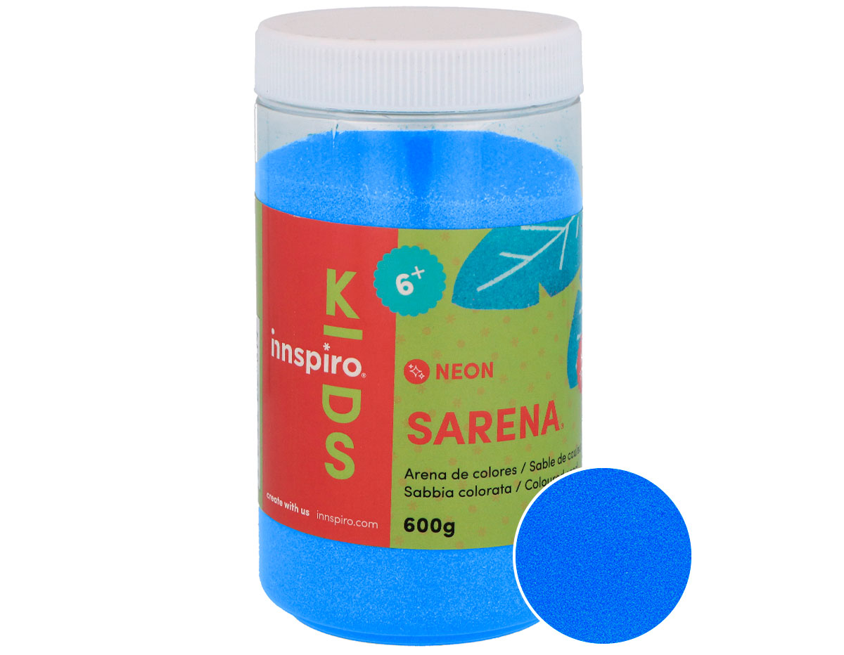 Z1753 Sable de couleurs NEON Bleu 600 Gr Sarena