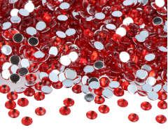 Z2000601 Gemmes decoratives acryliques cercle rouge 6mm 5000u Innspiro - Article