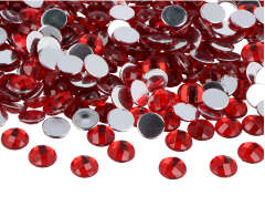 Z2001001 Gemas decorativas acrilicas circulo rojo 10mm 2000u Aprox Innspiro - Ítem