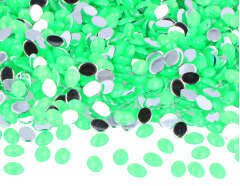 Z2100809 Gemas decorativas acrilicas oval verde fluor 6x8mm 5000u Aprox Innspiro - Ítem