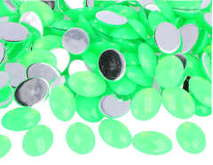 Z2101809 Gemmes decoratives acryliques ovale vert fluor 13x18mm 5010u Innspiro - Article