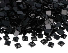 Z2150806 Gemmes decoratives acryliques carre noir opaque 8x8mm 2000u Innspiro - Article