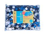 Z2151204 Gemas decorativas acrilicas cuadrado azul 12x12mm 500u Aprox Innspiro - Ítem1