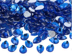 Z2201404 Gemas decorativas acrilicas gota azul 10x14mm 1000u Aprox Innspiro - Ítem