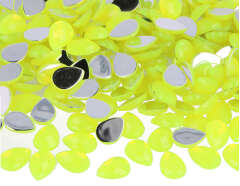 Z2201407 Gemmes decoratives acryliques goutte jaune fluor 10x14mm 1000u Innspiro - Article