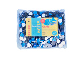 Z2301404 Gemas decorativas acrilicas corazon azul 14x14mm 500u Aprox Innspiro - Ítem1
