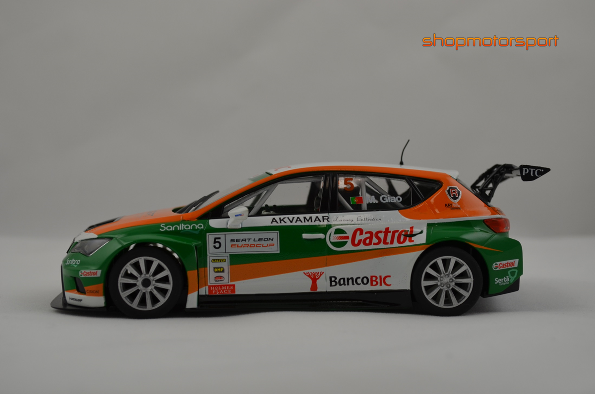 Voiture Slot Scalextric Seat Leon #20 T. Coronel - 1/32, Occasion état Neuf