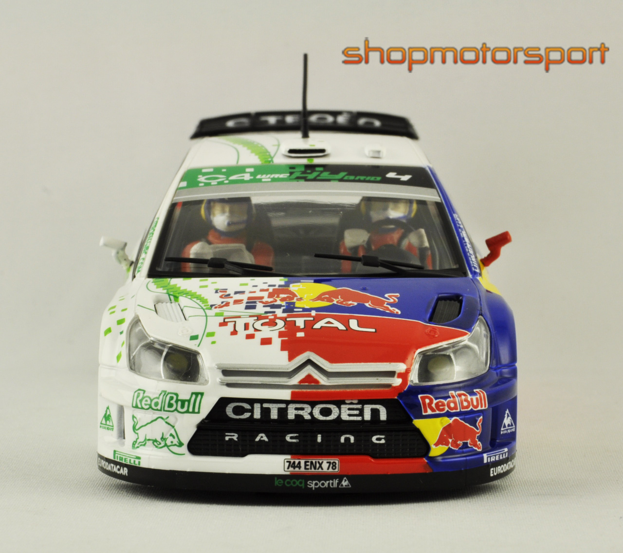 Modèle Réduit Citroën C4 WRC Loeb/Elena 2008 - Hachette 1/24 - Dans Son Blister