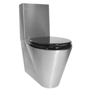 Inodoro con cisterna en acero inox. bacteriostático Mediclinics