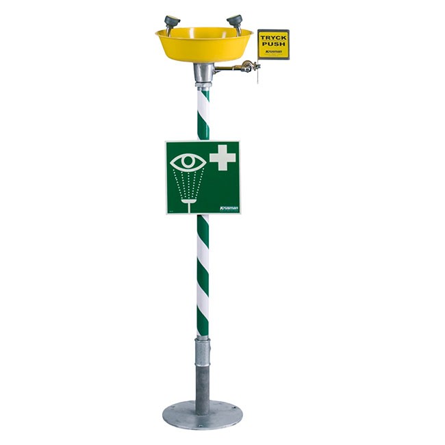 Lavaojos de emergencia con pedestal Mediclinics