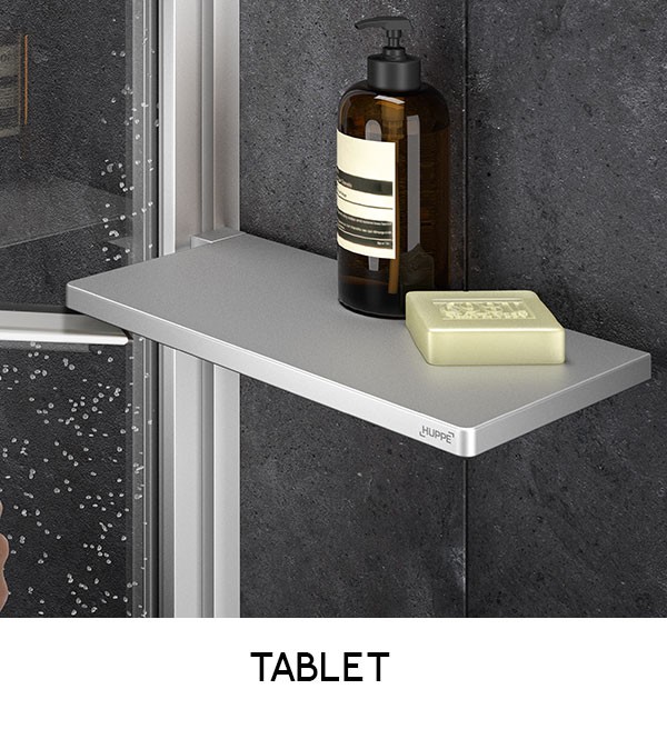 Mampara ducha Select+ Walk-In 10 mm con Shelf Hüppe - Ítem6