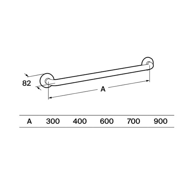 Asas rectas de baño Access Pro Roca - Ítem6