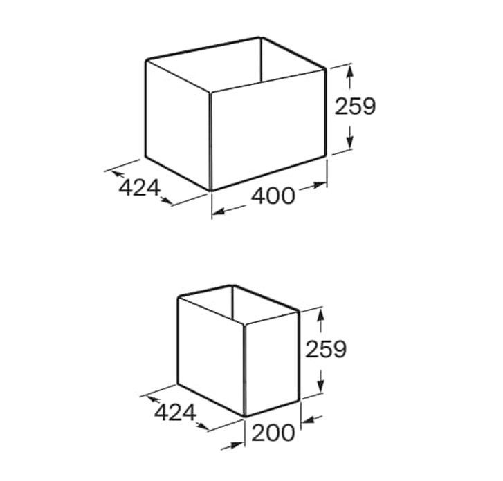 Estructura metálica para lavabo Meridian de Roca - Ítem19