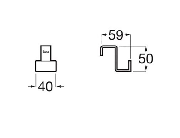 Colgador para mueble extra Roca - Ítem1