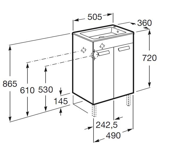 mueble de baño fondo reducido - Ítem8