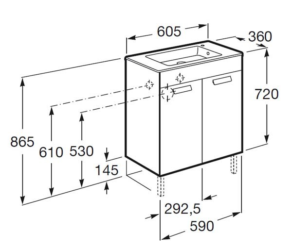 mueble de baño fondo reducido - Ítem9