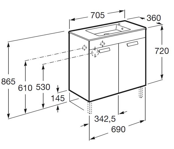 mueble de baño fondo reducido - Ítem10