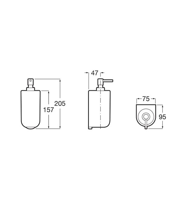Dosificador de pared Onda Roca - Ítem1