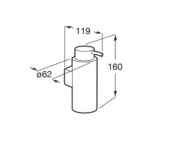 Dosificador de pared Superinox Roca - Ítem1