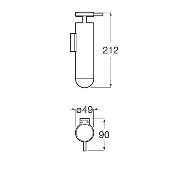 Dosificador de pared Allegro Roca - Ítem1
