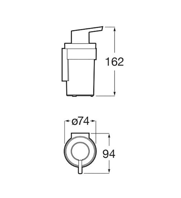 Dosificador de pared Victoria Round Roca - Ítem1