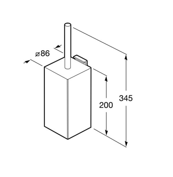 Escobillero de pared Rubik Roca - Ítem1