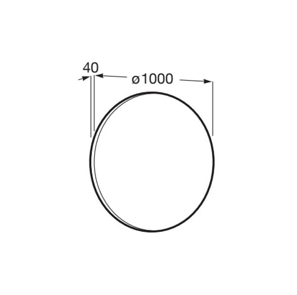 Espejo Luna Frame circular Roca - Ítem3