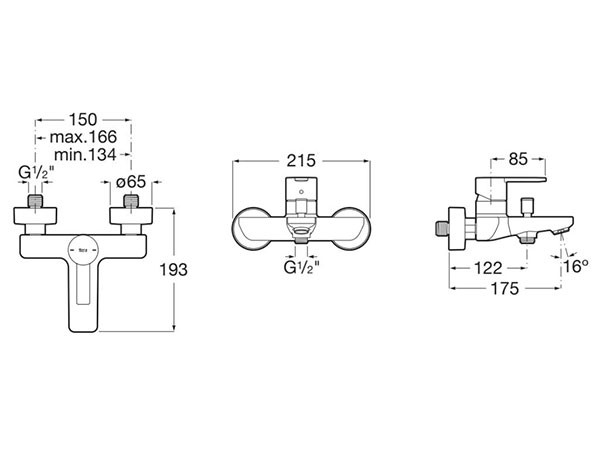 Grifo exterior baño - ducha Targa Roca - Ítem1