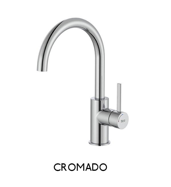 Grifo lavabo cuerpo liso con maneta lateral Ona Roca - Ítem2