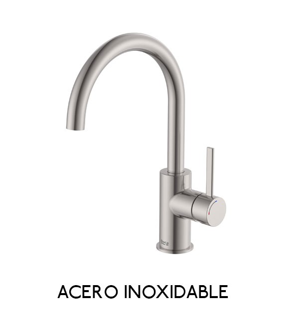 Grifo lavabo cuerpo liso con maneta lateral Ona Roca - Ítem5