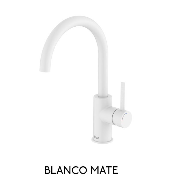 Grifo lavabo cuerpo liso con maneta lateral Ona Roca - Ítem7